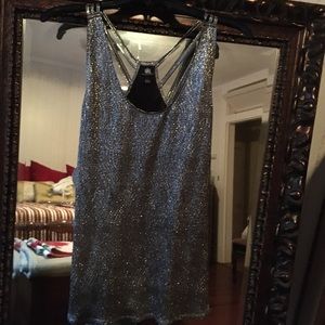 Black and silver blouse